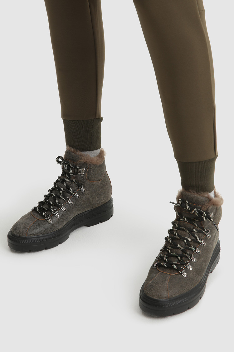 Jogginghose aus Fleece und Stretch-Baumwolle
