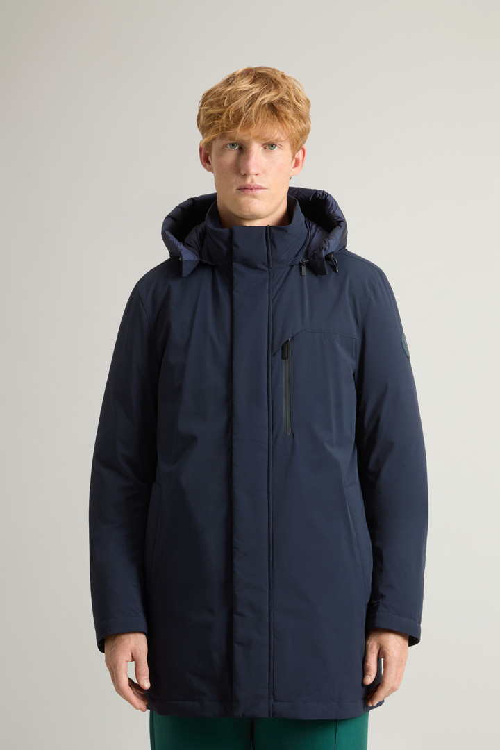 Mountain Parka in Stretch Nylon Blue photo 1 | Woolrich