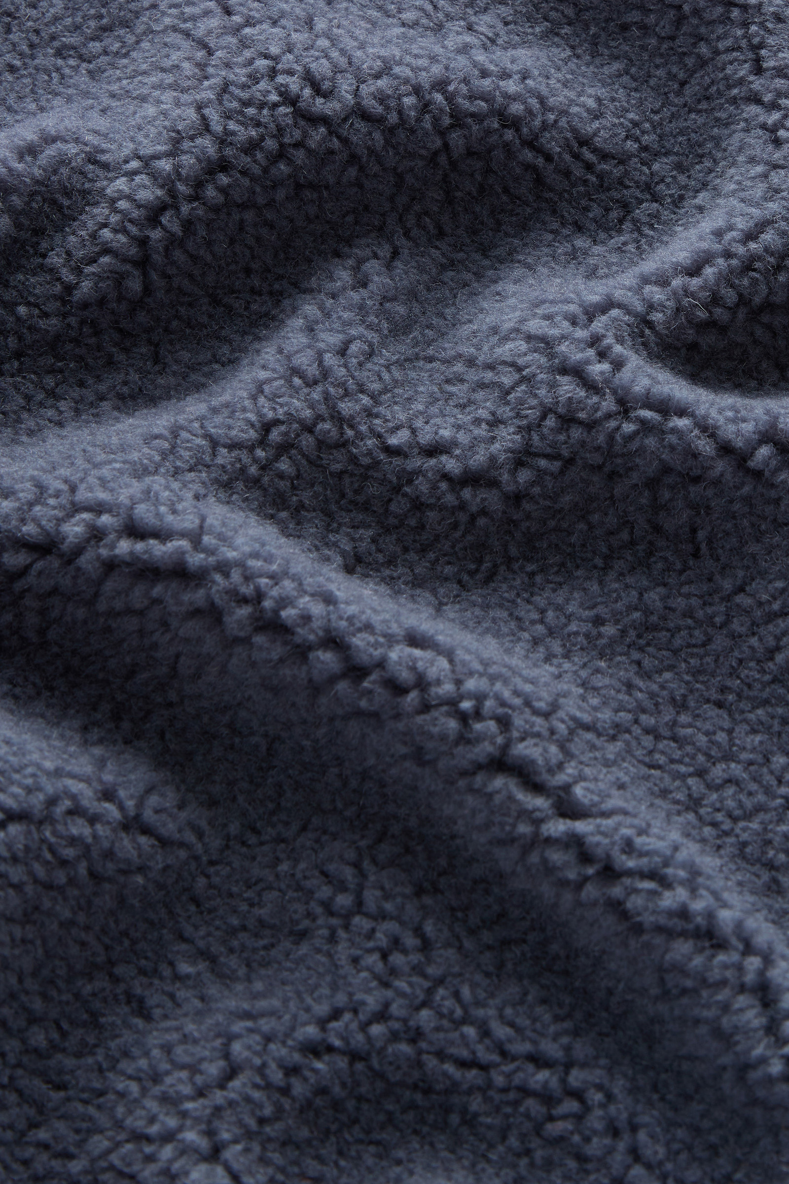 Full-zip Hoodie in Sherpa and Nylon Blue photo 10 | Woolrich