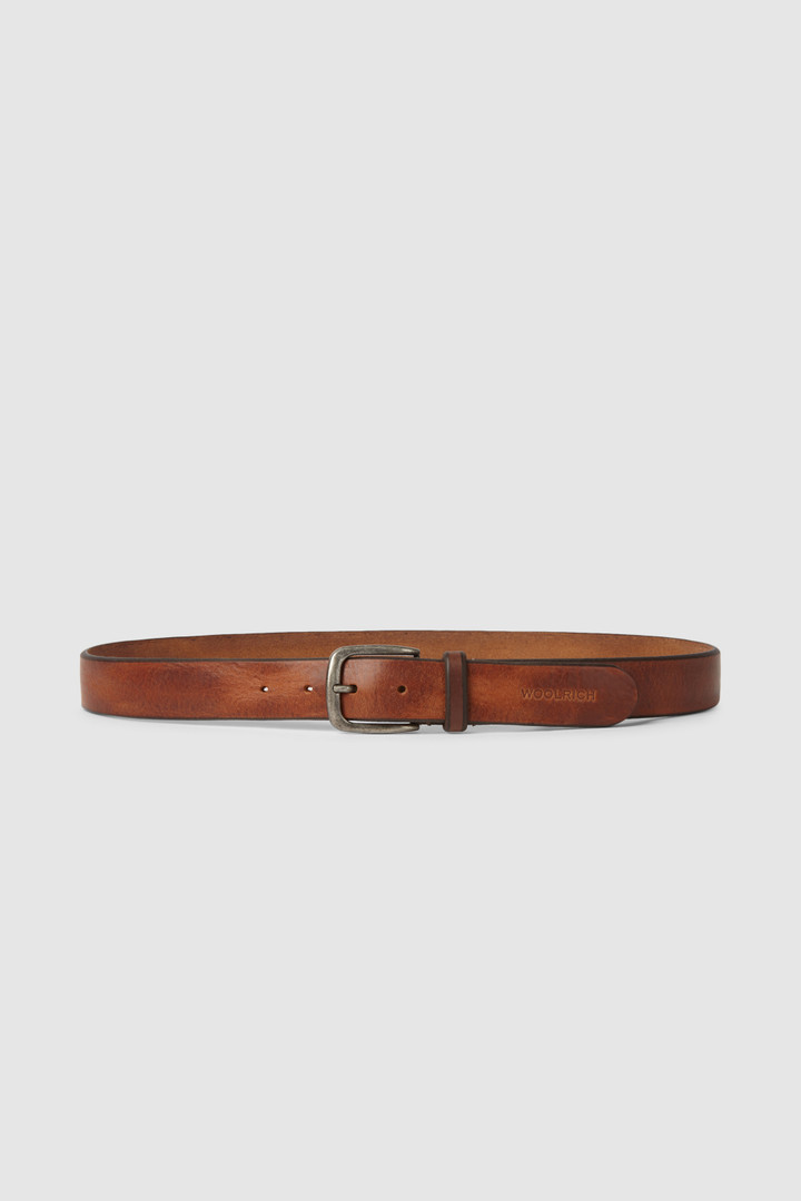 Cintura in pelle bicolore