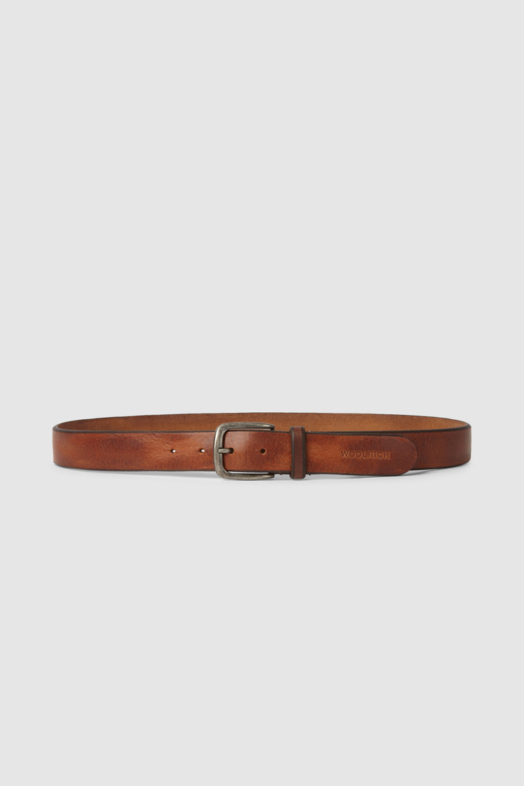 Cintura in pelle bicolore