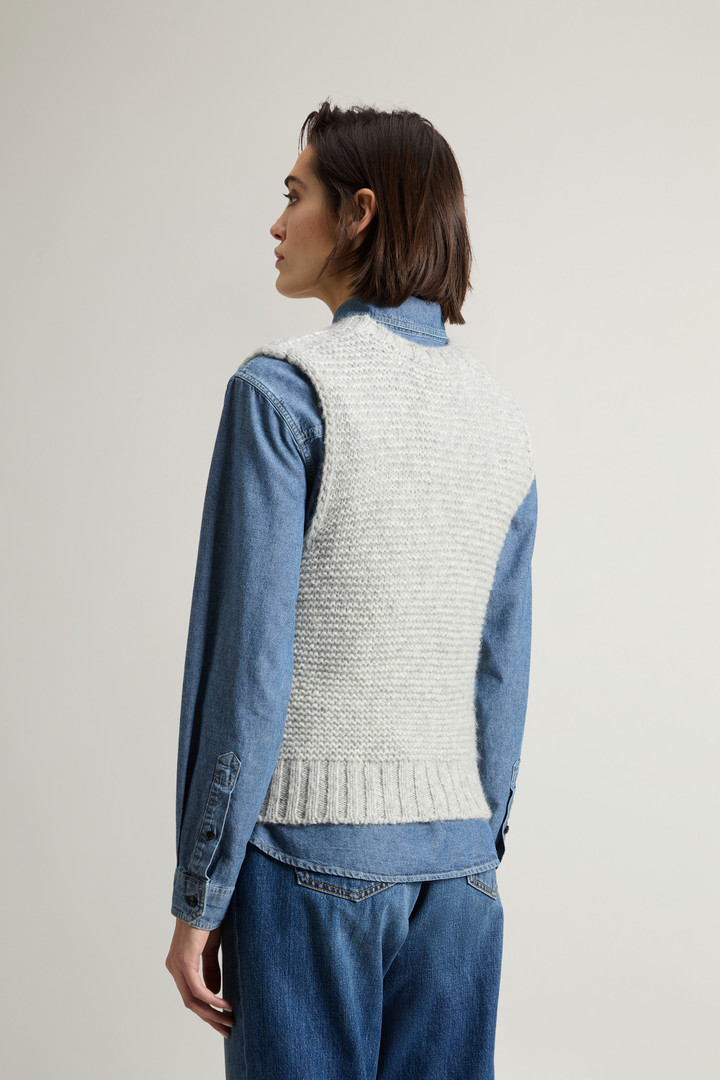 Alpaca- and Wool-Blend Vest Gray photo 3 | Woolrich