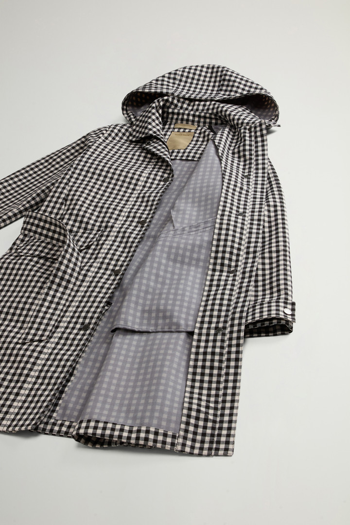 Yarn-Dyed Trench Coat in Three-Layer Fabric with Hood Gray photo 8 | Woolrich