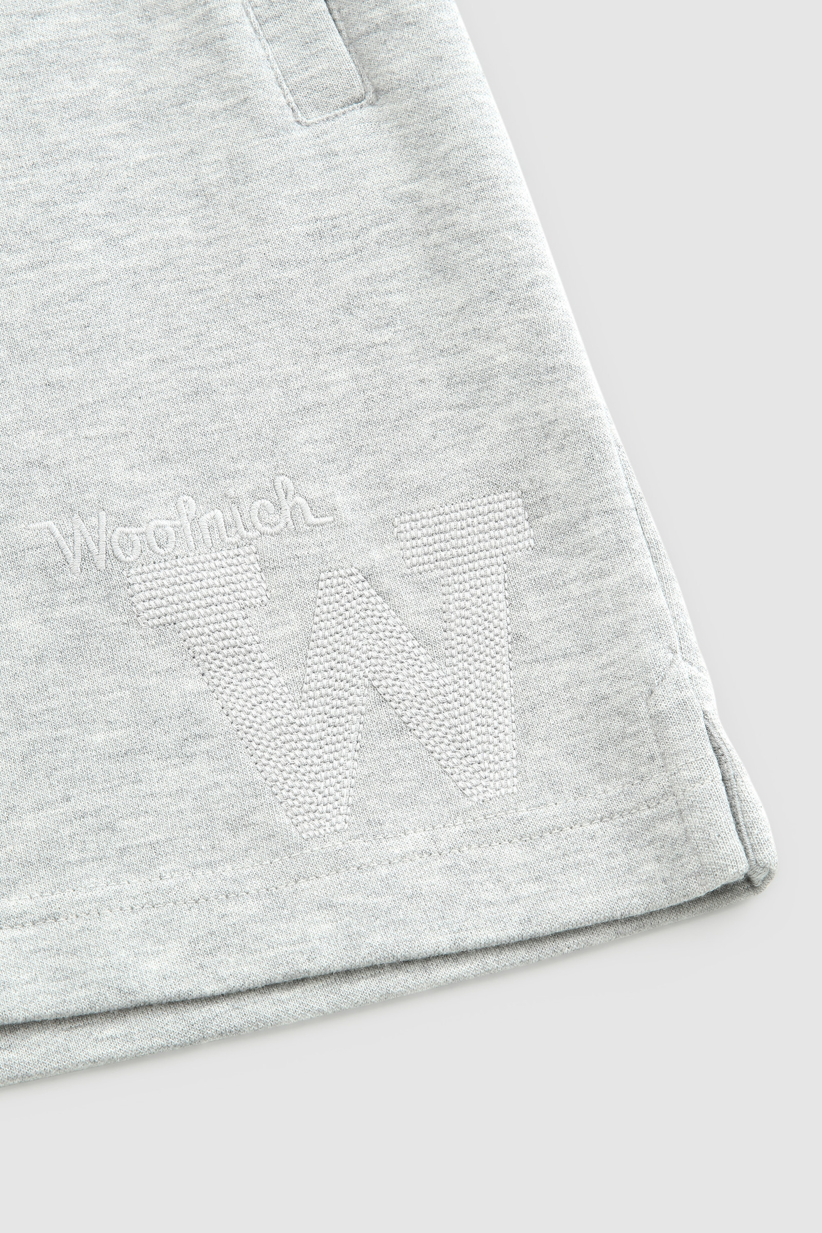 Amerikanische Shorts aus Baumwollfleece Grau photo 7 | Woolrich