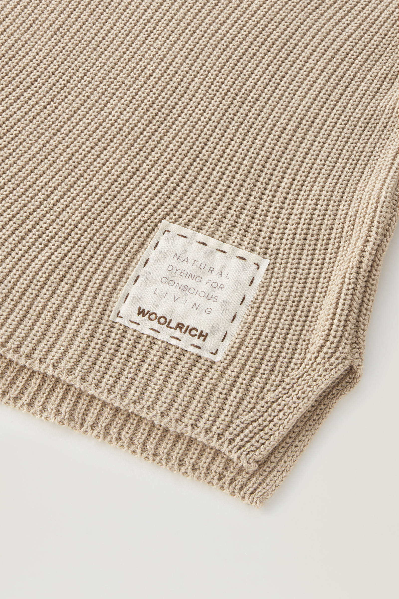Maglia girocollo in puro cotone tinto in capo naturalmente bianco photo 7 | Woolrich