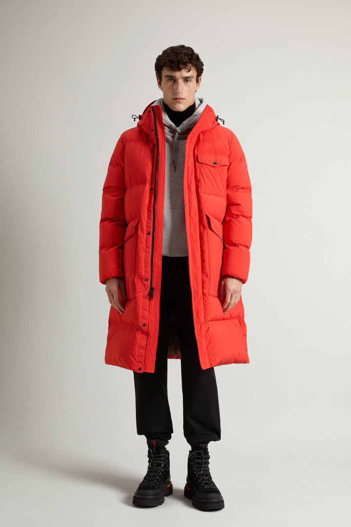 Garment-Dyed Quilted Nylon Parka Orange photo 2 | Woolrich