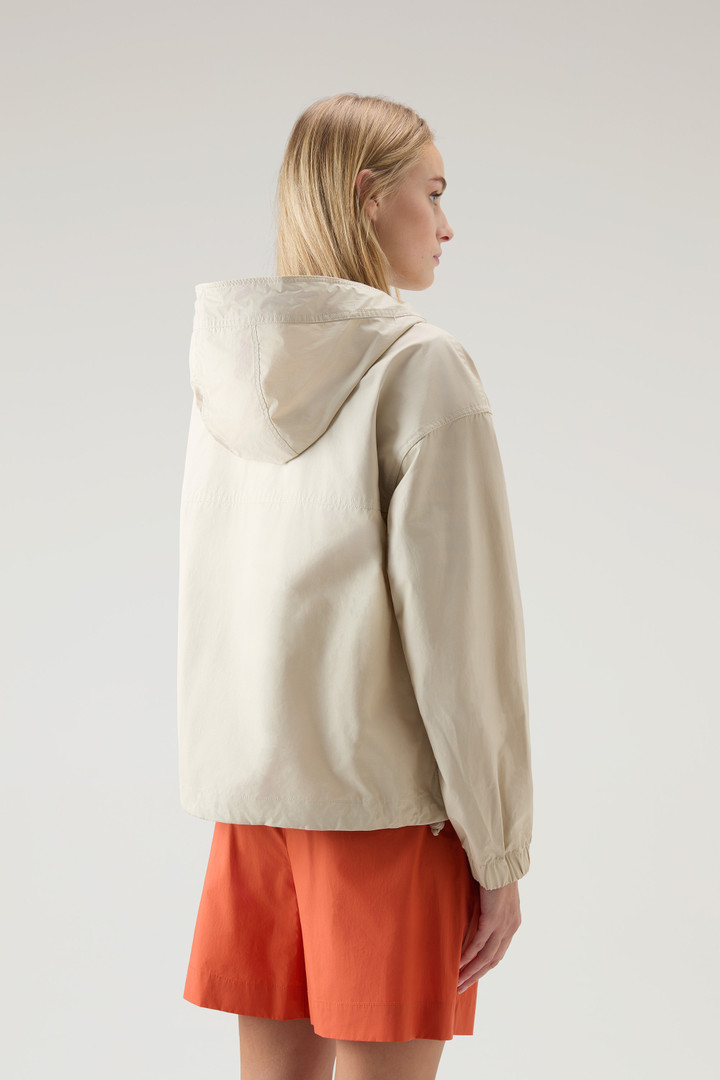 Veste Waxed en coton et nylon mélangés à capuche Beige photo 3 | Woolrich