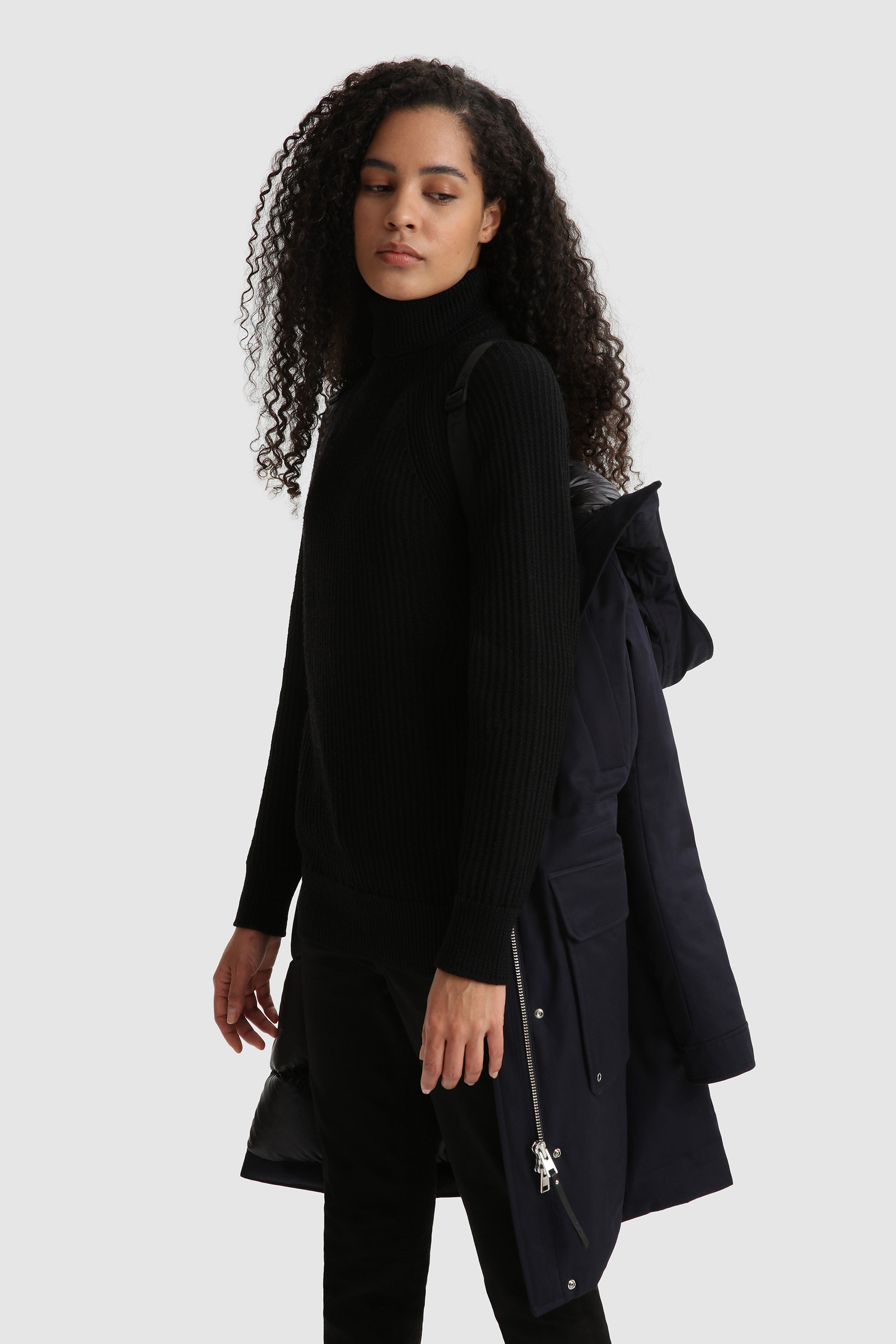 Yetna Long Parka with Removable Fur Blue photo 7 | Woolrich