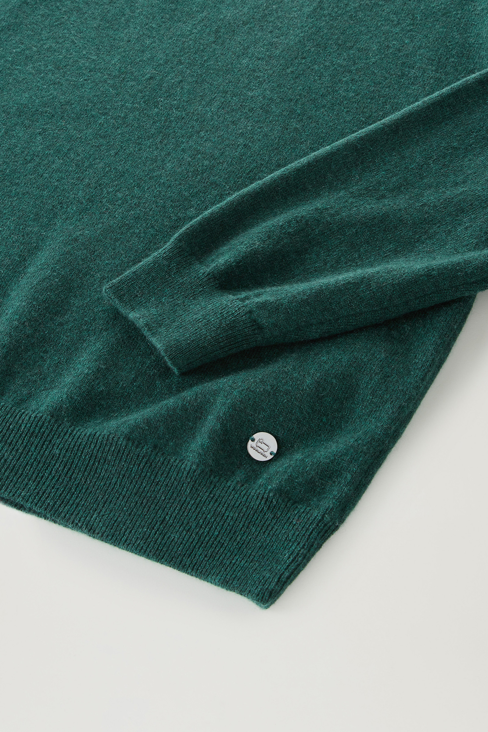 Maglione girocollo Luxe in puro cashmere verde photo 6 | Woolrich