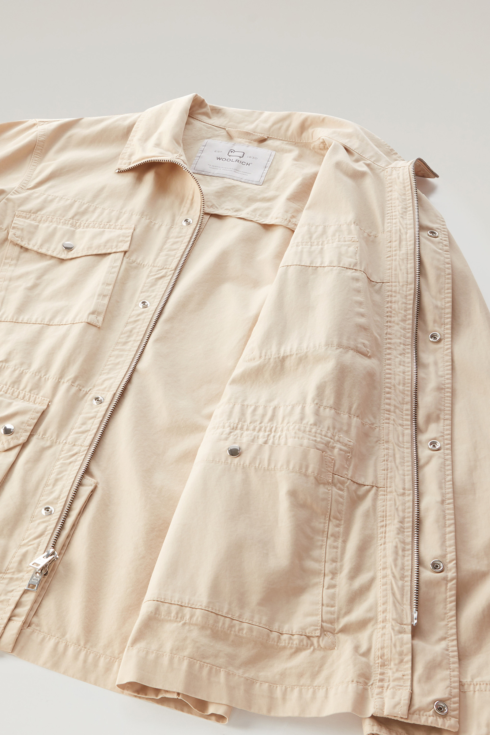 Giacca tinta in capo in puro cotone beige photo 11 | Woolrich