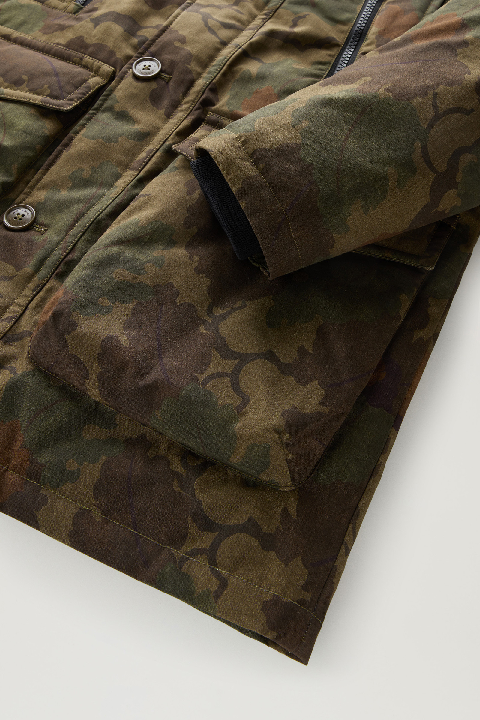 Mitchell Camo Jacket in Ripstop Cotton - Men - Green