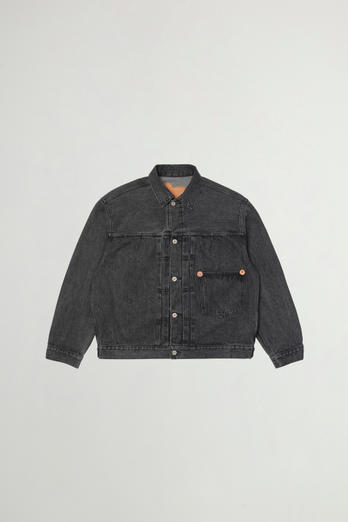 Jacke aus Denim aus reiner Baumwolle Grau photo 1 | Woolrich
