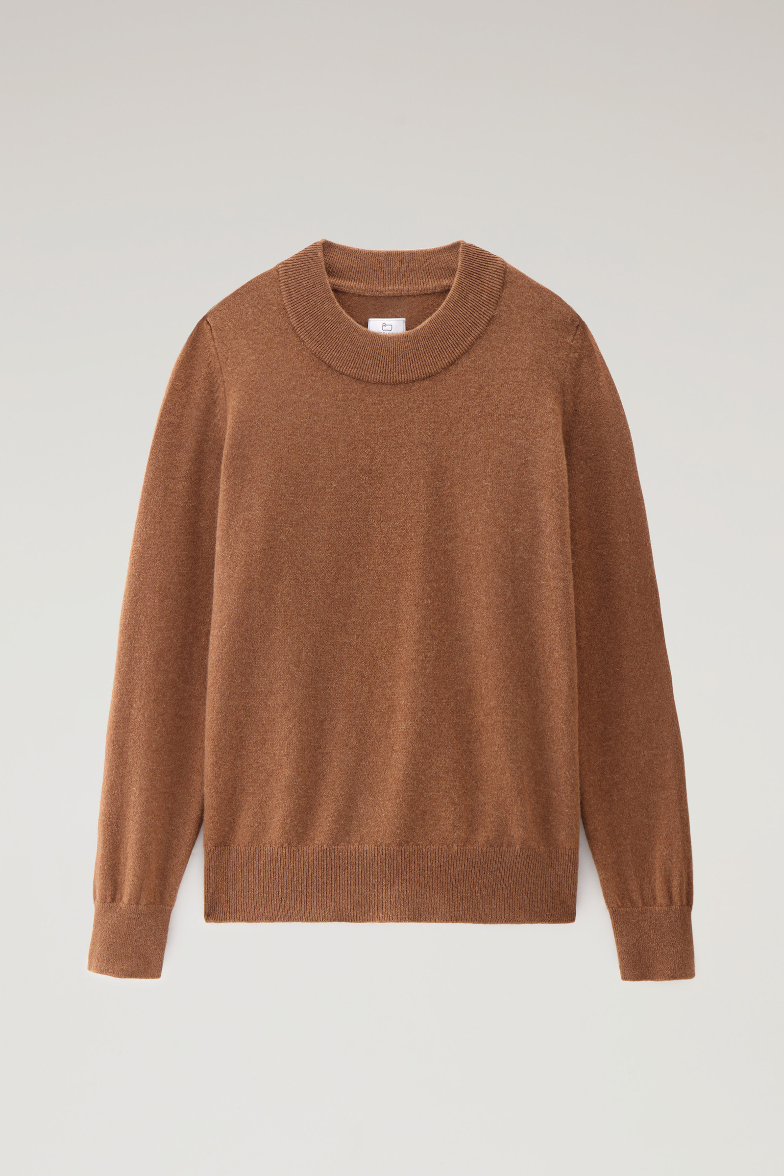 Pure cashmere crewneck sweater in Brown: Luxury Italian Knitwear