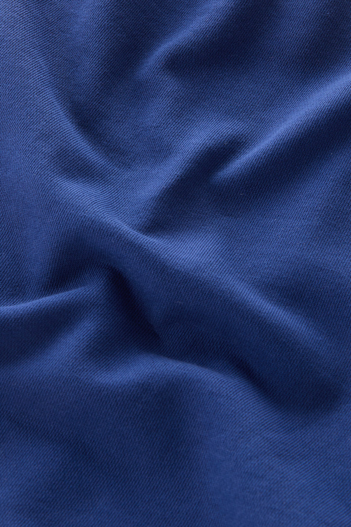 Sportliche Bermudashorts aus reiner, gebürsteter Baumwolle mit Kordelzug Blau photo 8 | Woolrich