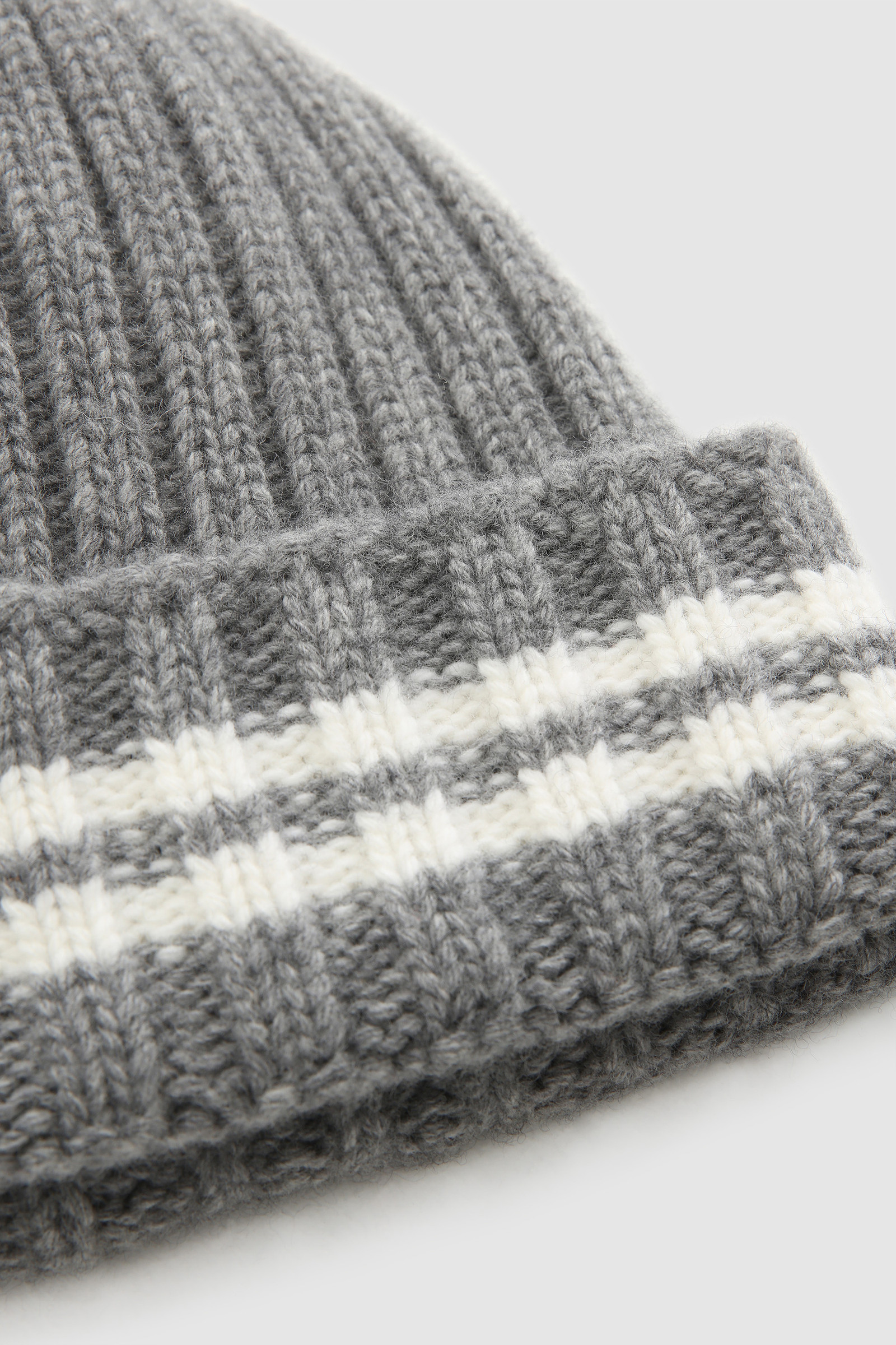 Ribbed virgin wool Beanie