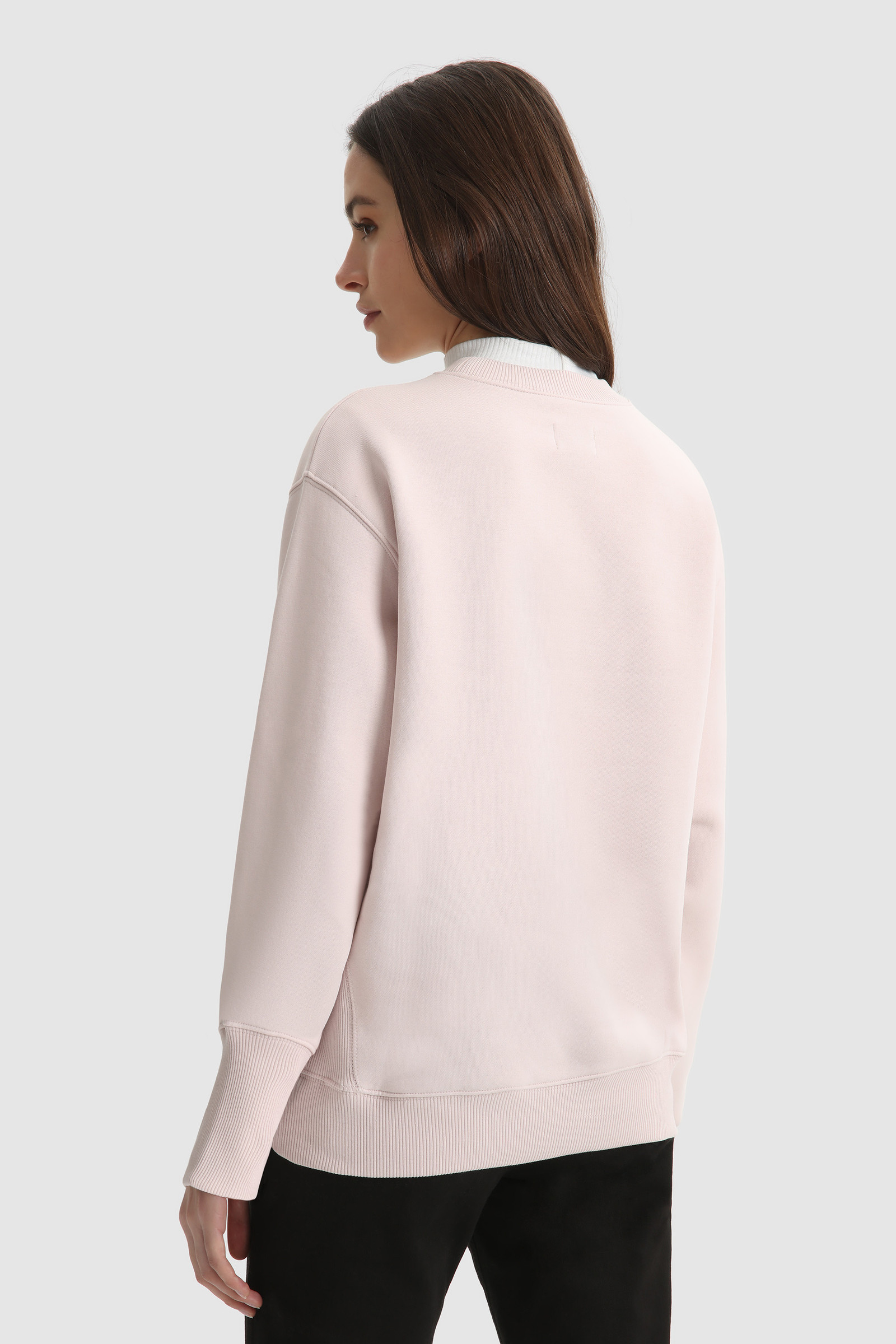 Cotton Sweatshirt with Logo Pink photo 4 | Woolrich