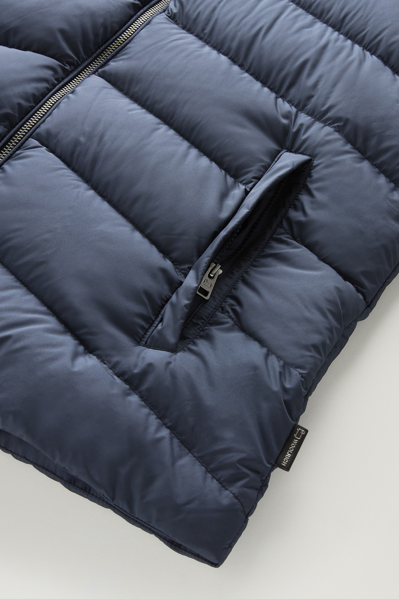 Sundance Padded Microfiber Vest with Detachable Hood Blue photo 8 | Woolrich