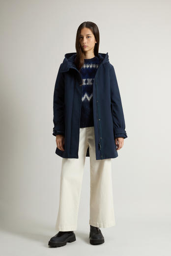 Firth Parka 2-en-1 en Tech Softshell Bleu | Woolrich