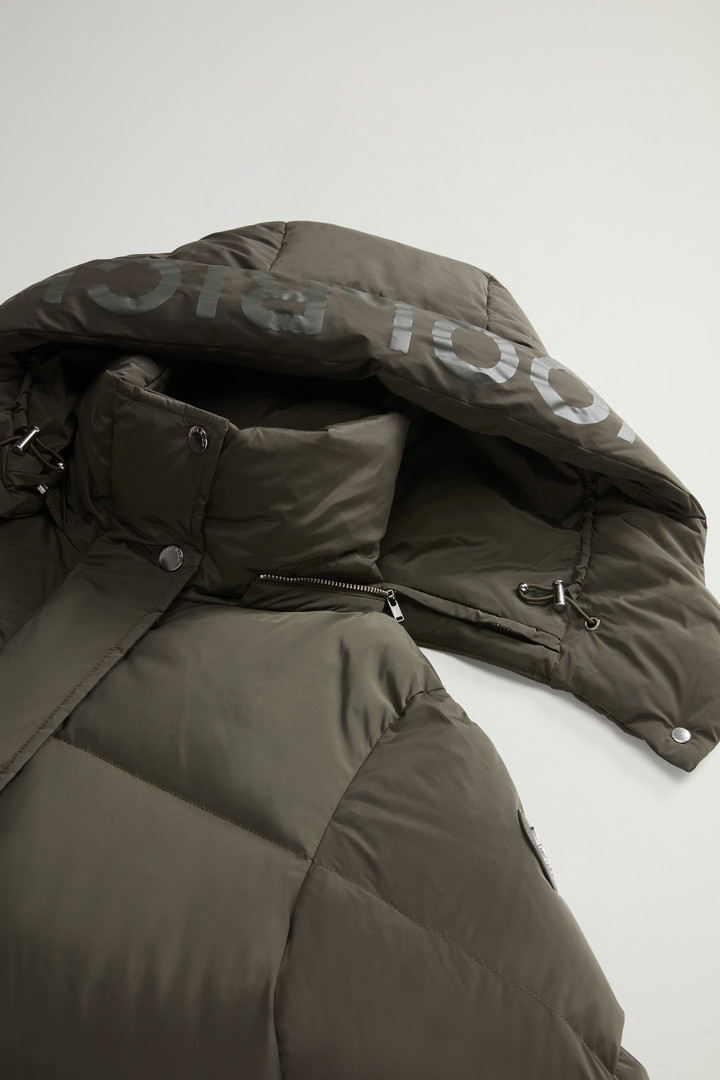 Aurora Long Parka in Stretch Nylon Green photo 8 | Woolrich