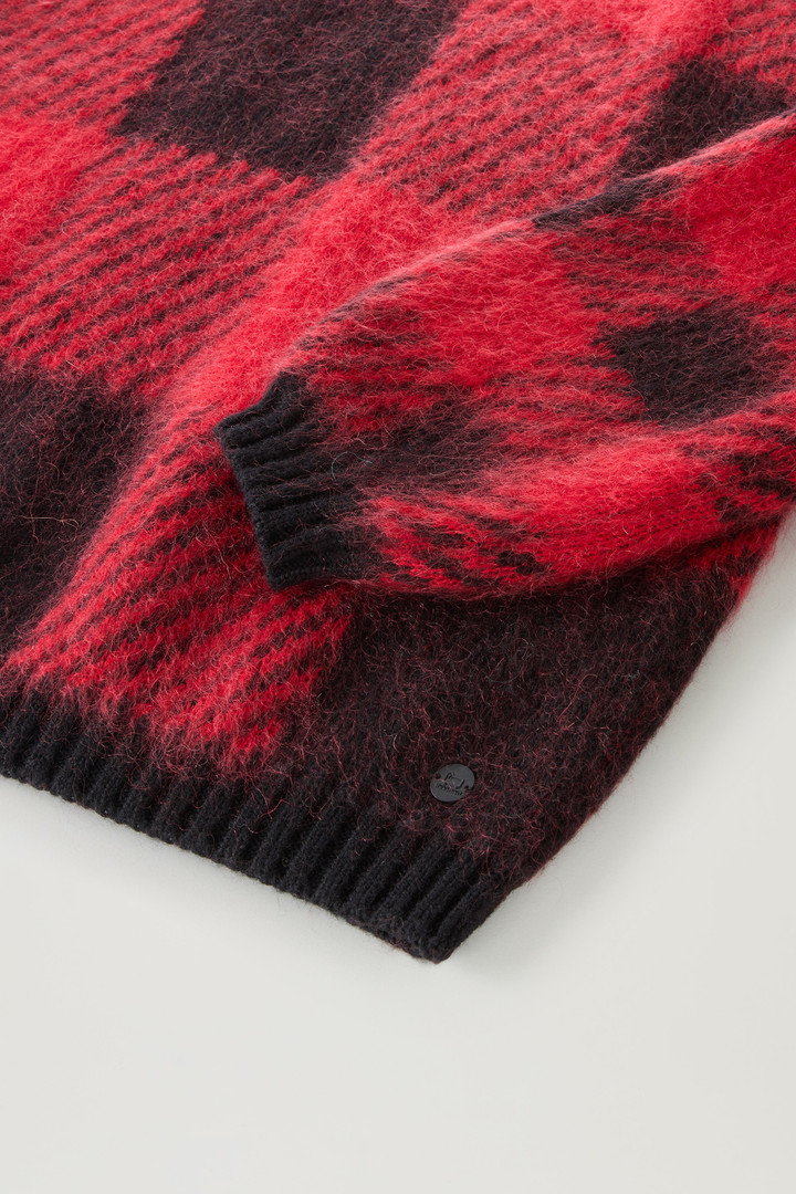 Check Turtleneck in Wool and Mohair Blend Red photo 3 | Woolrich