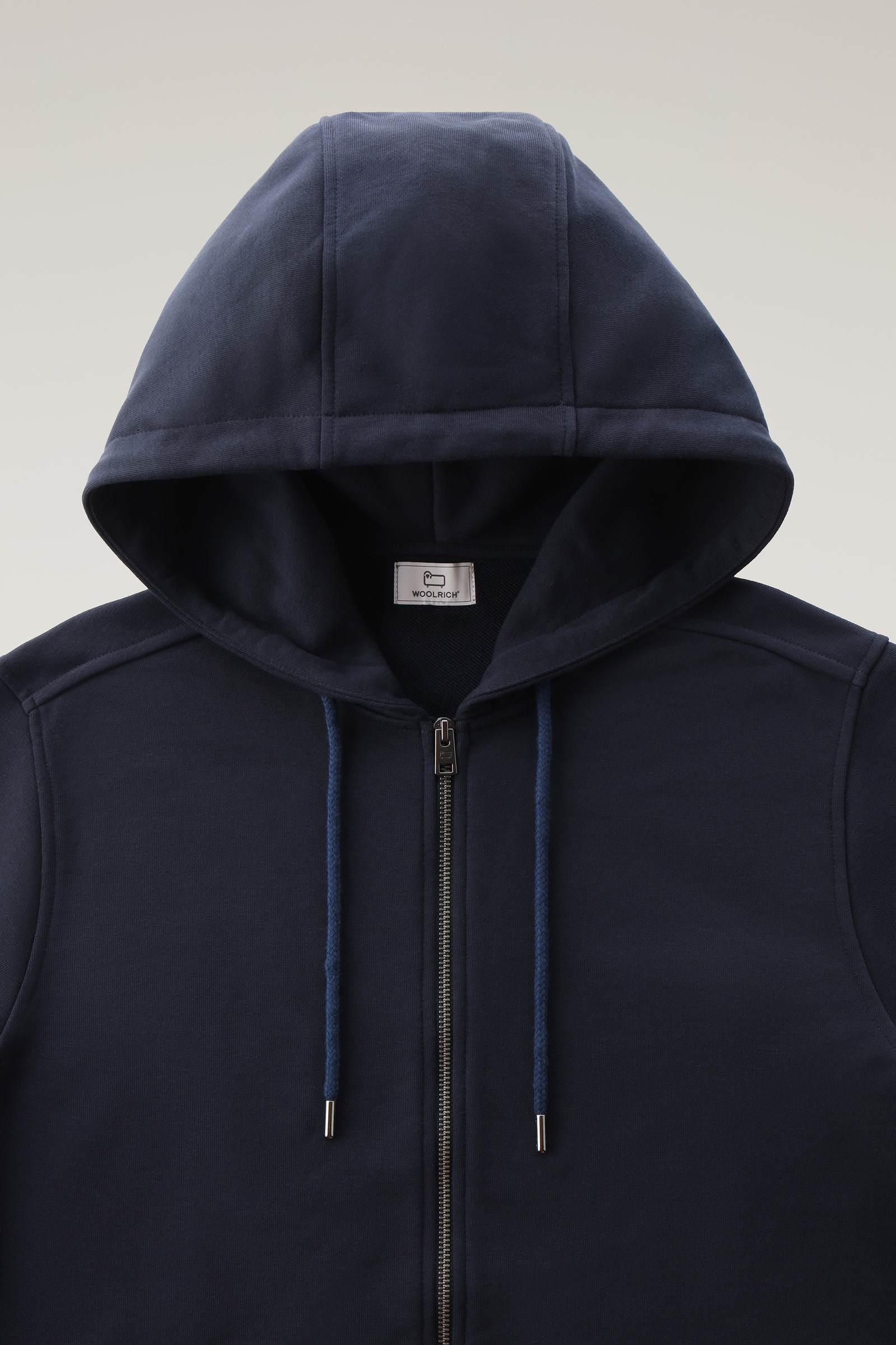Lichte klassieke capuchontrui met volledige rits blauw photo 7 | Woolrich