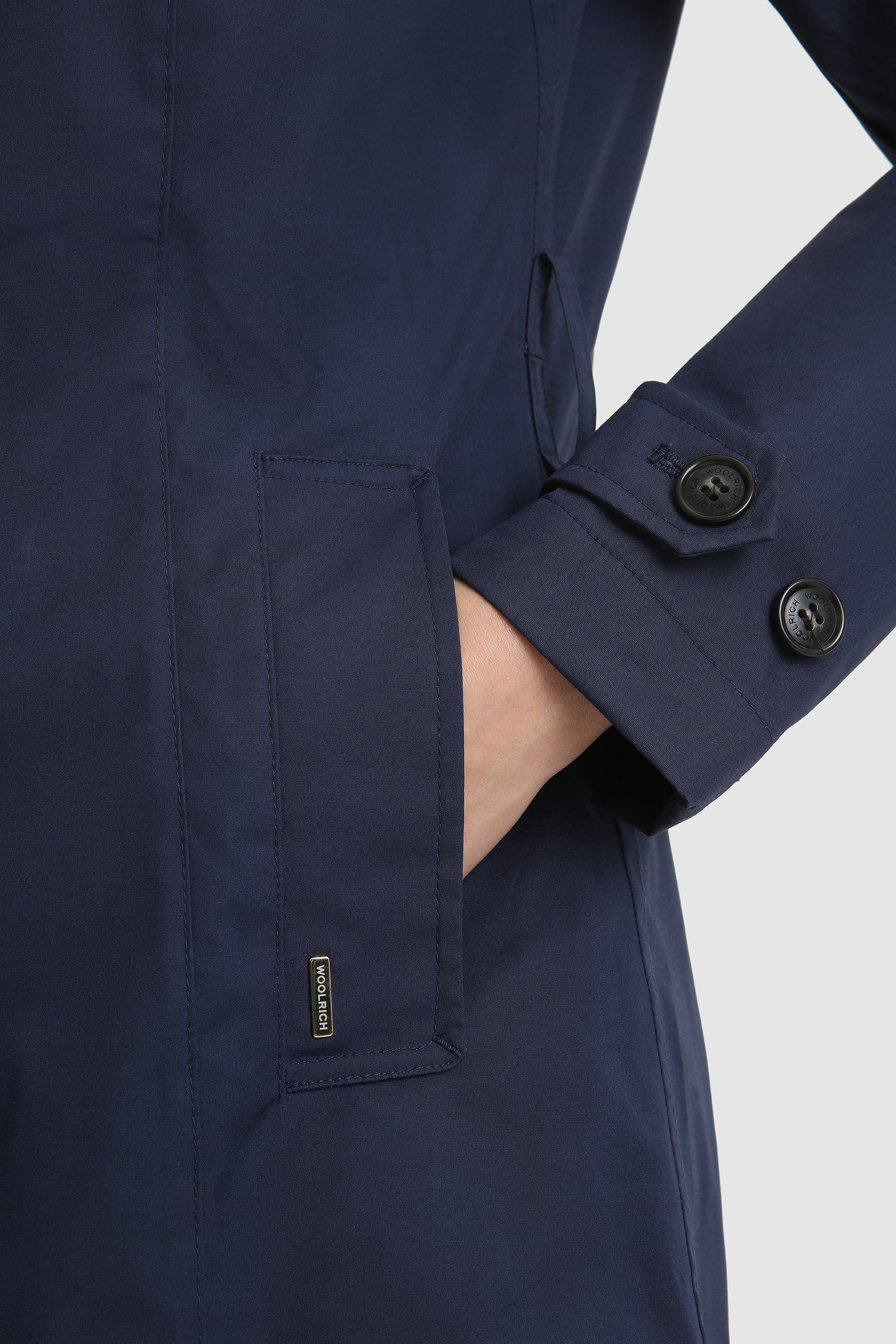 Jessamine Belted Trench Coat Blue photo 6 | Woolrich