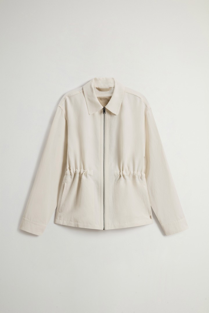 LYOCELL LINEN OVERSHIRT White photo 5 | Woolrich