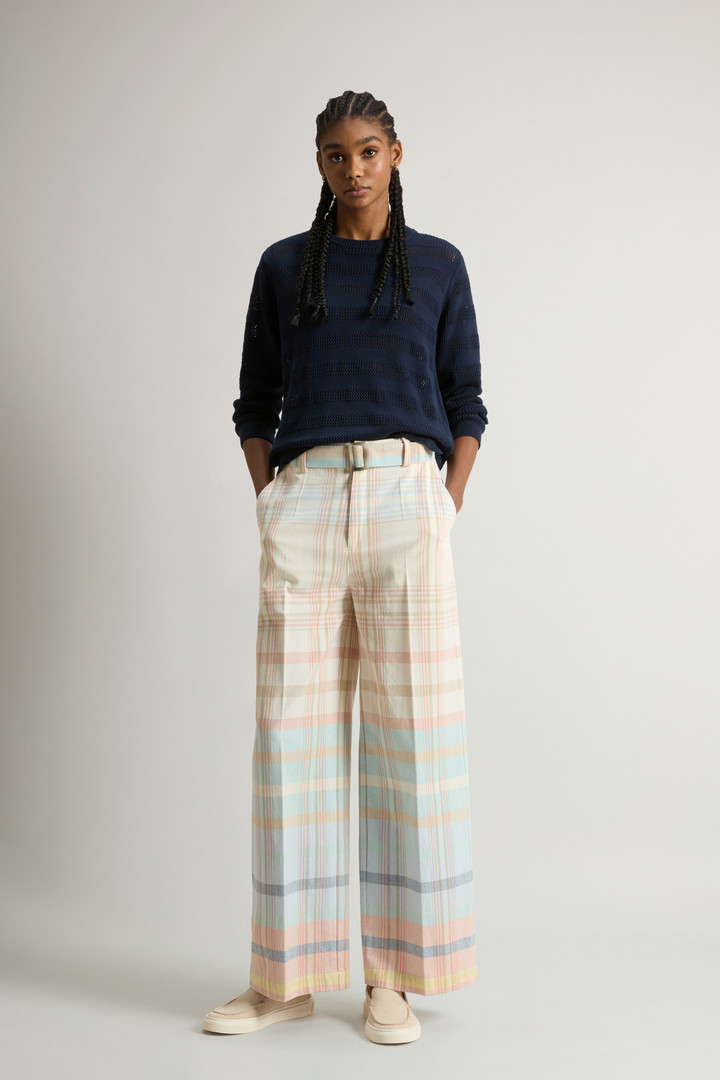 Cotton-Blend Pants with Belt Multicolor photo 1 | Woolrich