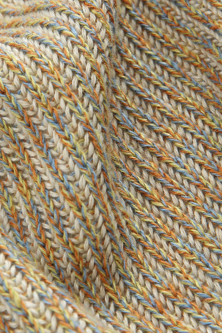 Cardigan en coton et lin avec détails contrastés beige photo 8 | Woolrich