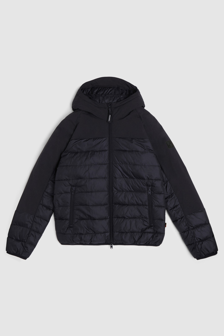 Veste à capuche avec motif intarsia