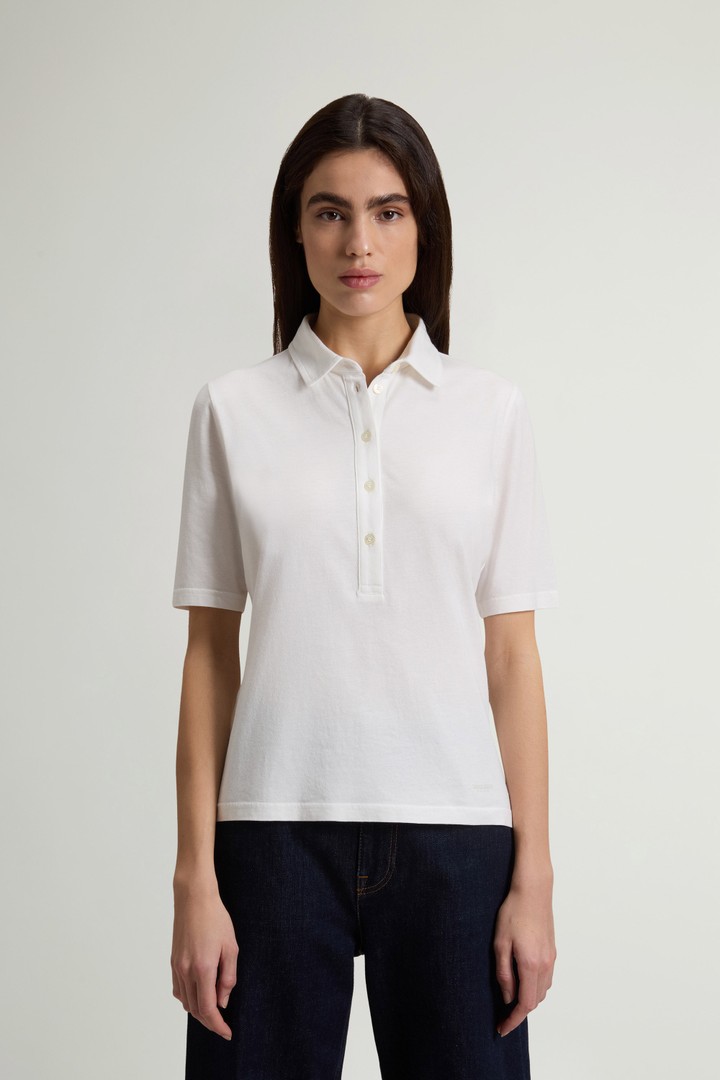 LUXE JERSEY POLO White photo 1 | Woolrich