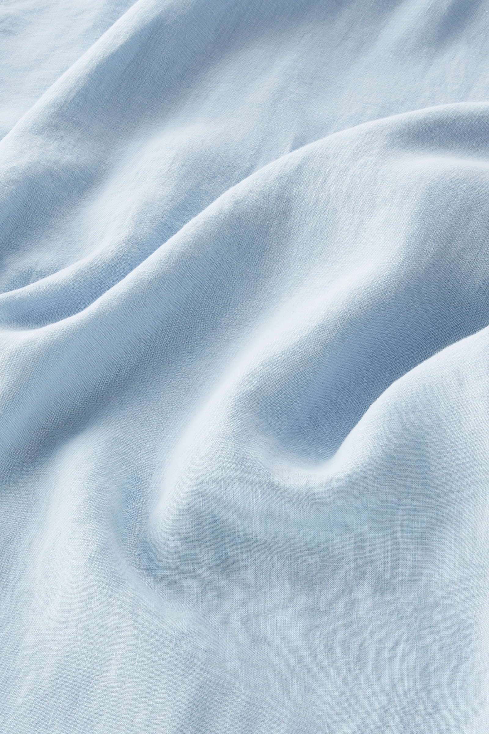 Chemise en pur lin teinte en pièce bleu photo 9 | Woolrich