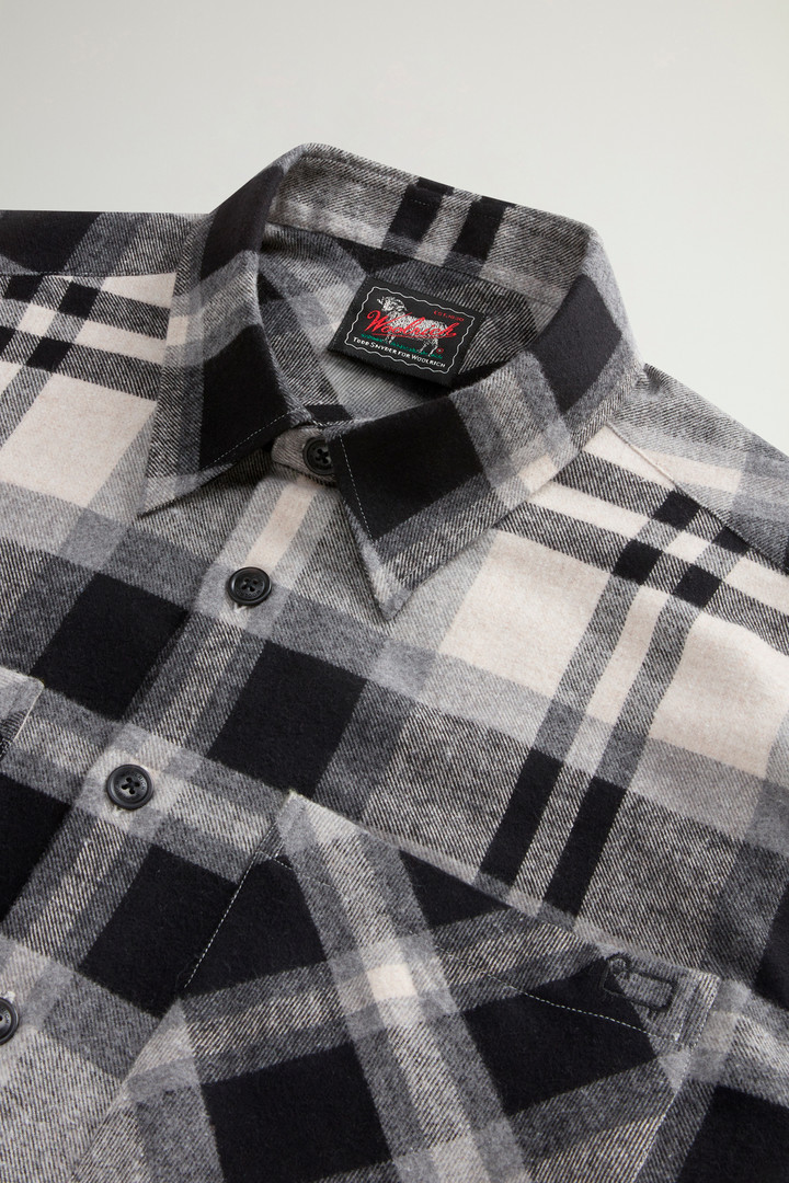 Checked Shirt in Cotton-Blend Flannel by Todd Snyder Beige photo 6 | Woolrich