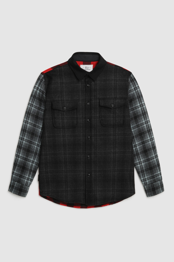 Alaskan Melton Shirt in recycled Italian wool