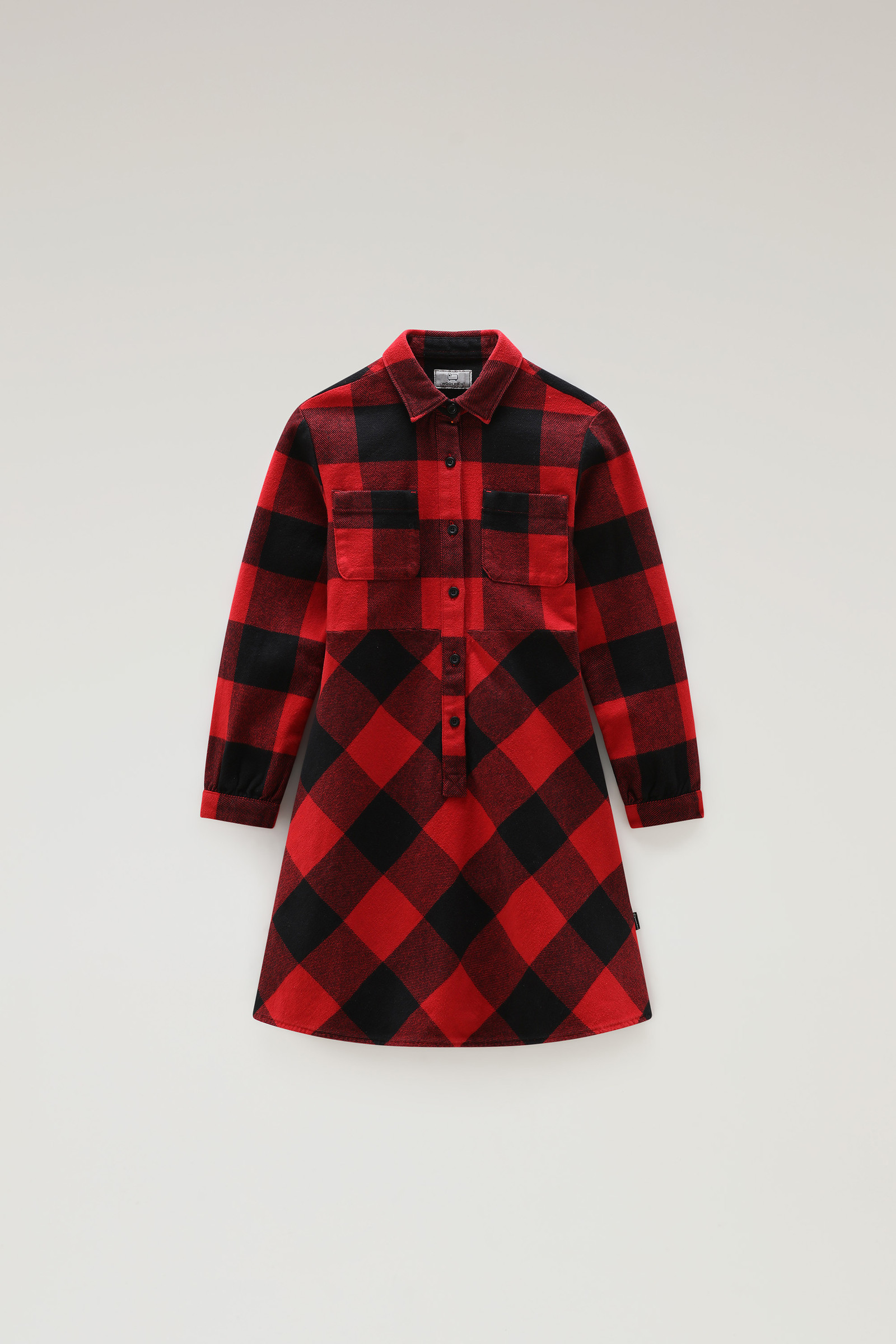 Mädchenflanellkleid mit Karomuster Rot photo 4 | Woolrich