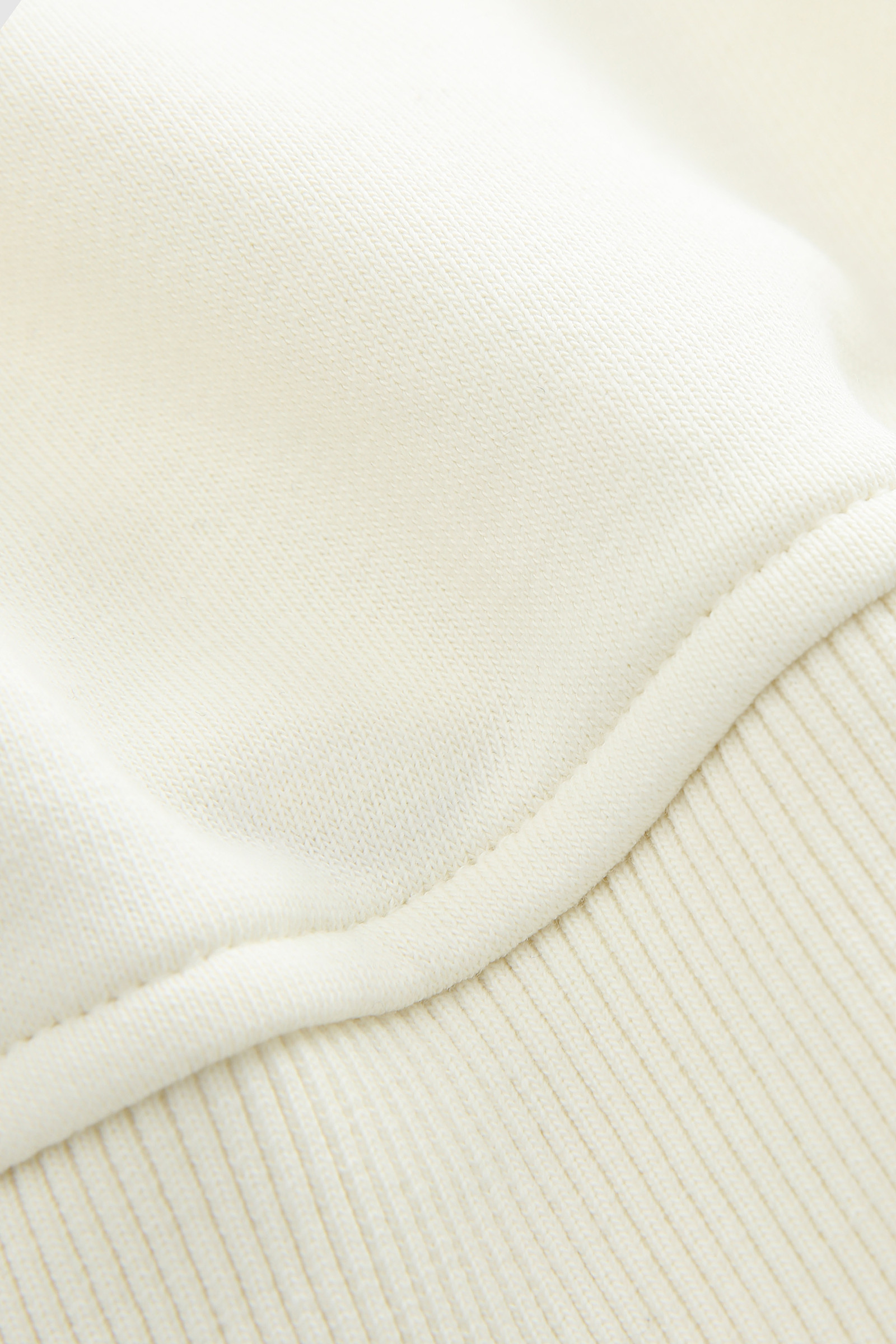 Felpa girocollo in cotone con logo vintage ricamato bianco photo 7 | Woolrich