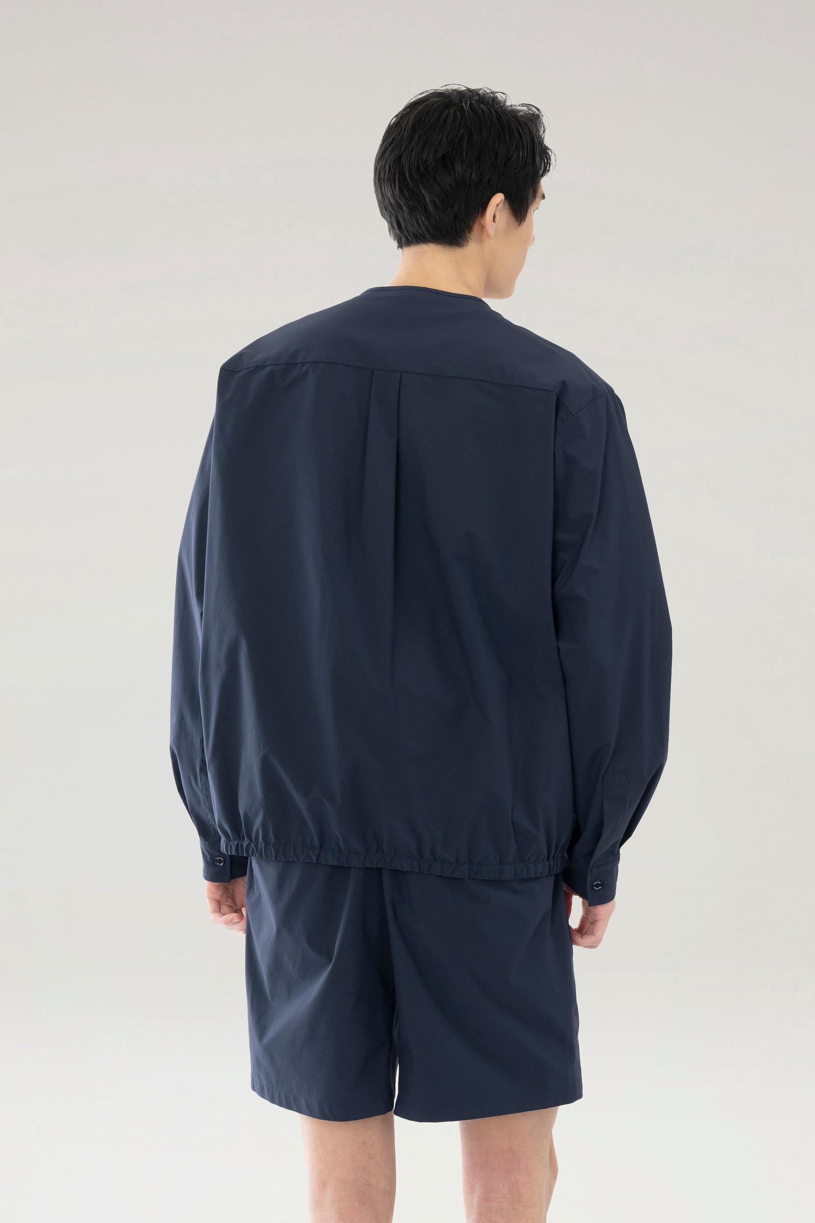 High Aeration Cardigan in Stretch Ripstop Blue photo 4 | Woolrich