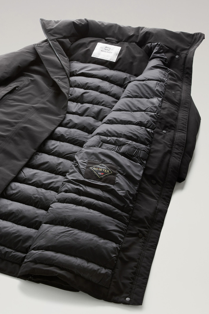 Waterproof High-Tech Long Coat in Recycled GORE-TEX Black photo 6 | Woolrich