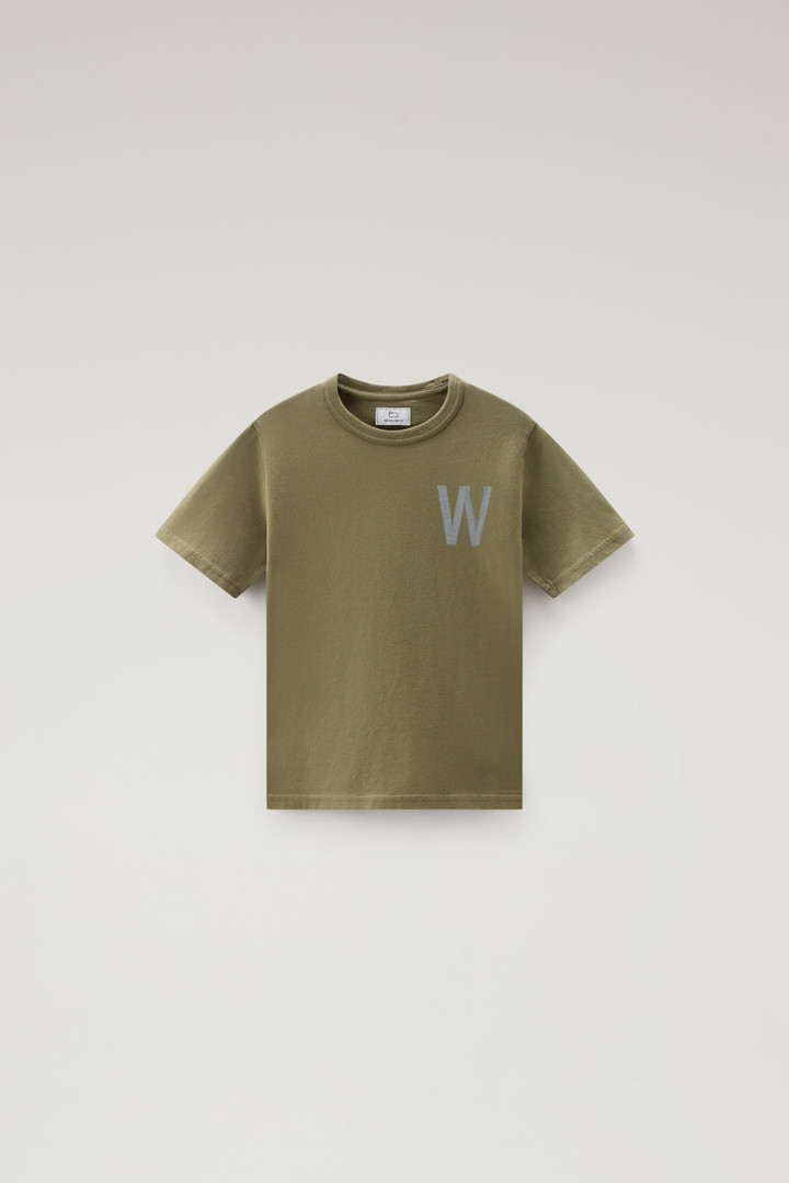 BACK GRAPHIC T-SHIRT Green photo 1 | Woolrich