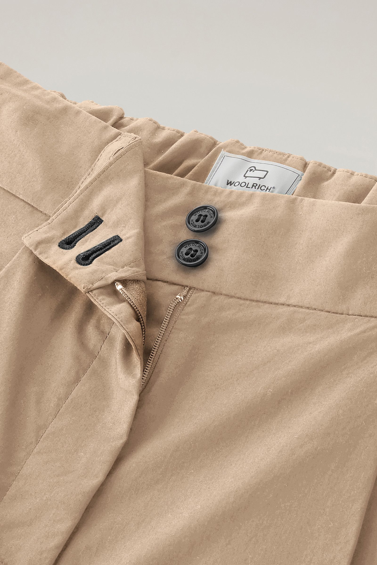 Pure Cotton Poplin Shorts Beige photo 5 | Woolrich