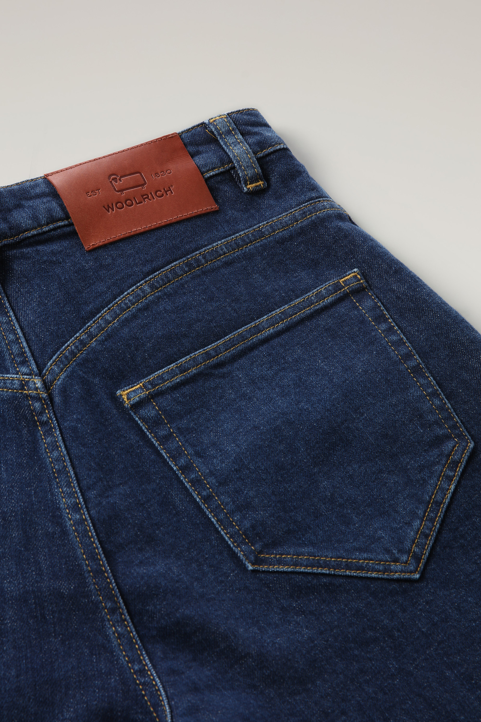 Cotton Flared Jeans Blue photo 7 | Woolrich