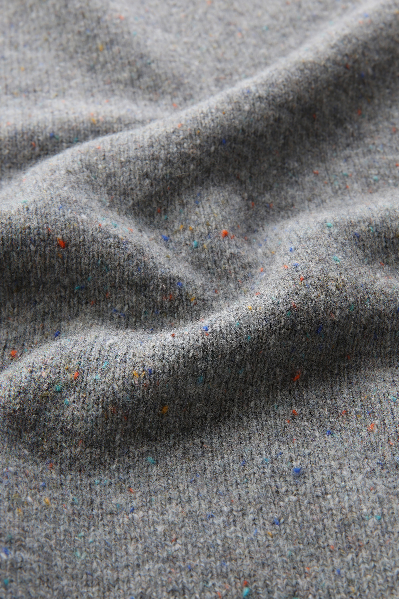 Merino Virgin Wool Crewneck with Tweed-Effect Grey photo 8 | Woolrich