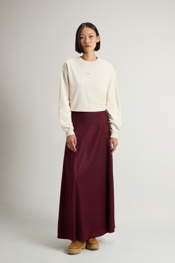 Skirt in Italian Wool Blend Red photo 1 | Woolrich