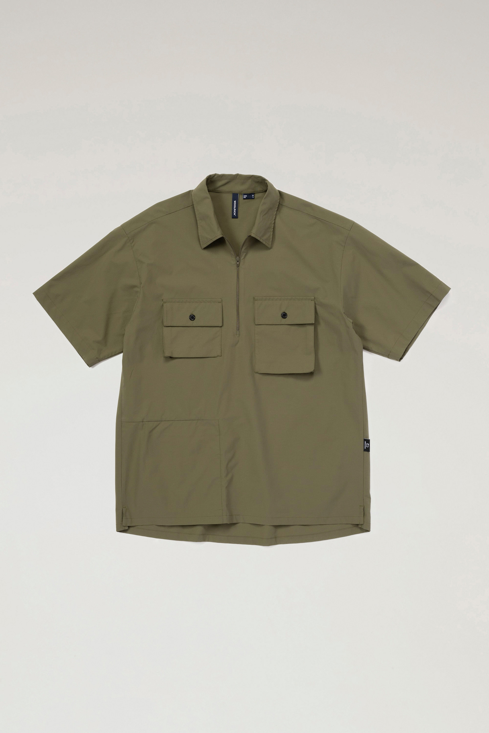 High Aeration Pullover Shirt in Stretch Ripstop Green photo 5 | Woolrich