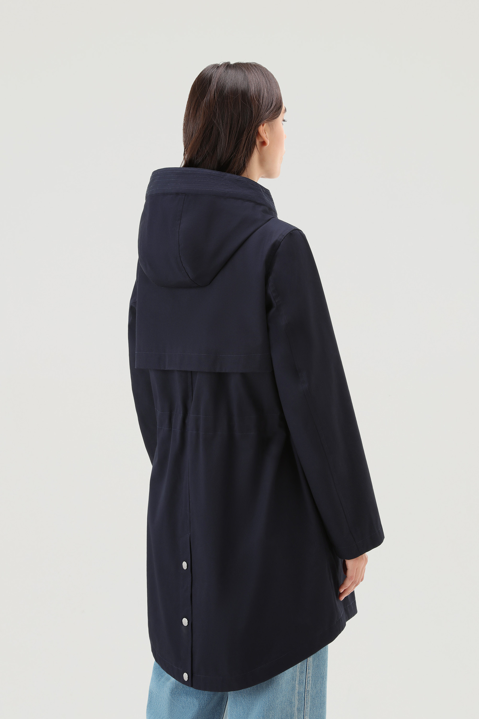 Havice Summer Parka en pur coton bleu photo 3 | Woolrich