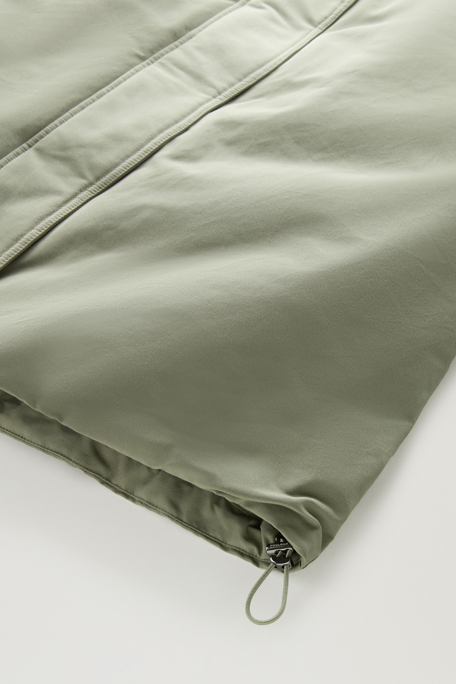 Long Parka in Brushed Ramar Cloth Green photo 10 | Woolrich