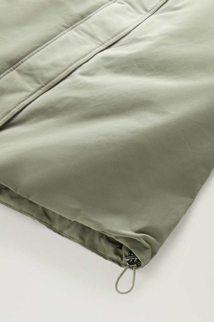 Long Parka in Brushed Ramar Cloth Green photo 6 | Woolrich