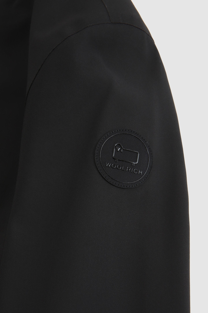 Lange Jacke Pequea aus Stretch-Jersey Schwarz photo 7 | Woolrich