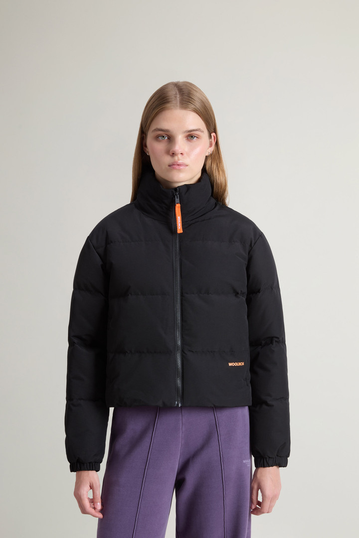 Teen Girls’ Cropped Down Jacket in Ramar Cloth Black photo 1 | Woolrich