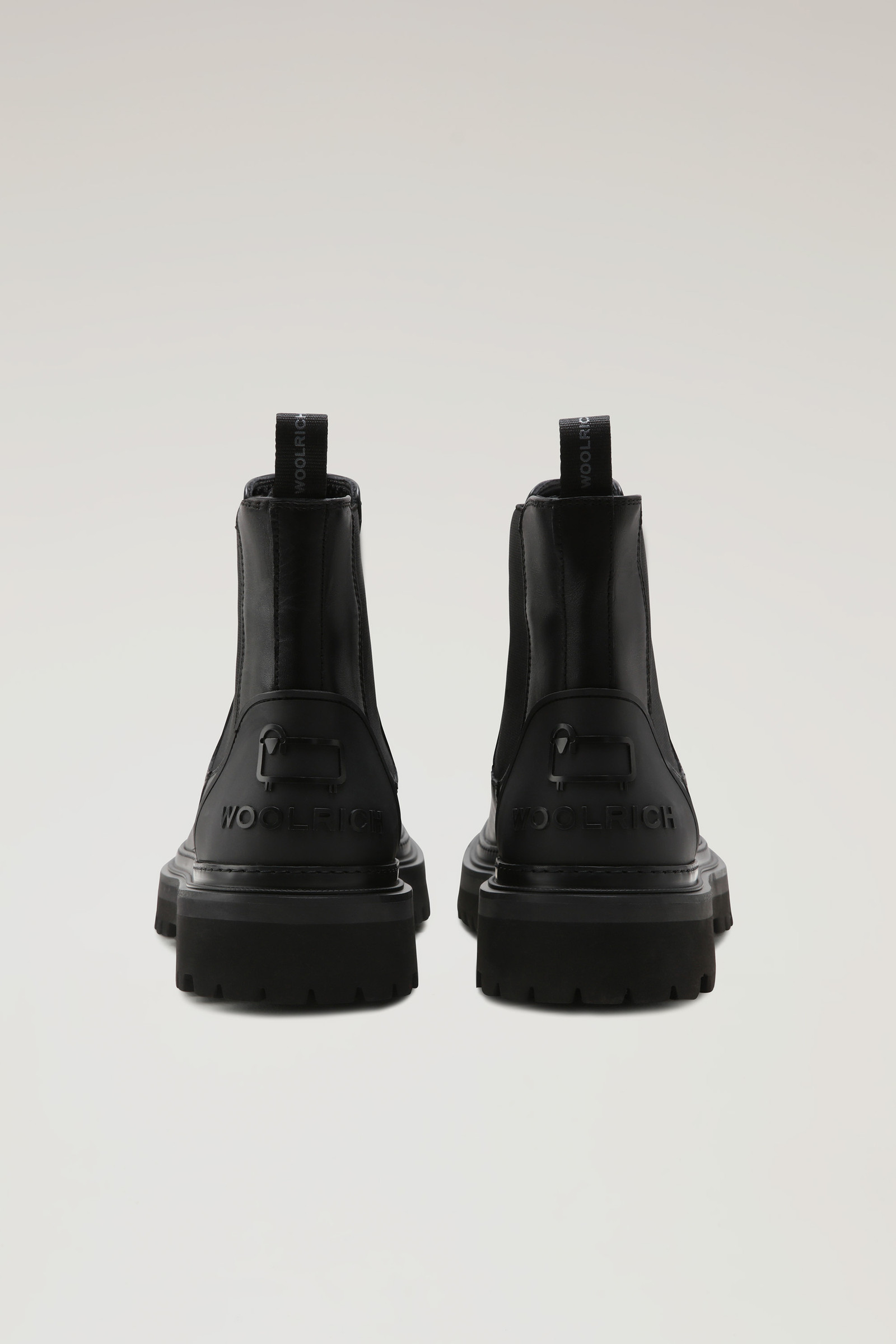 Bottines Chelsea en cuir noir photo 5 | Woolrich